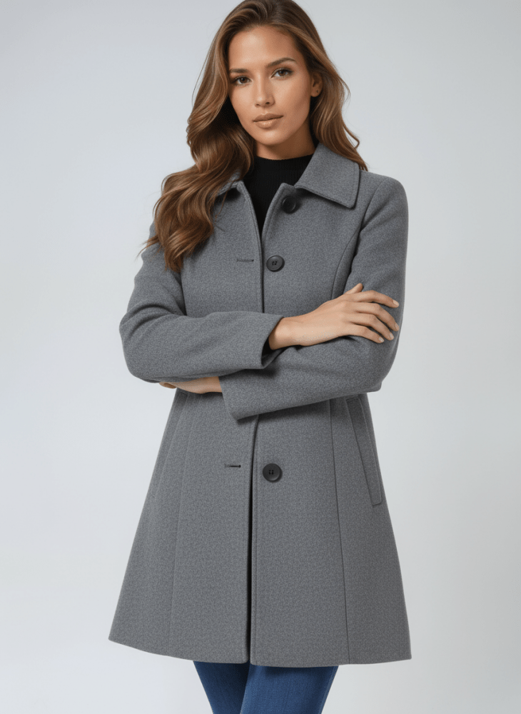 Helena | Women's Winter Coat with One Button